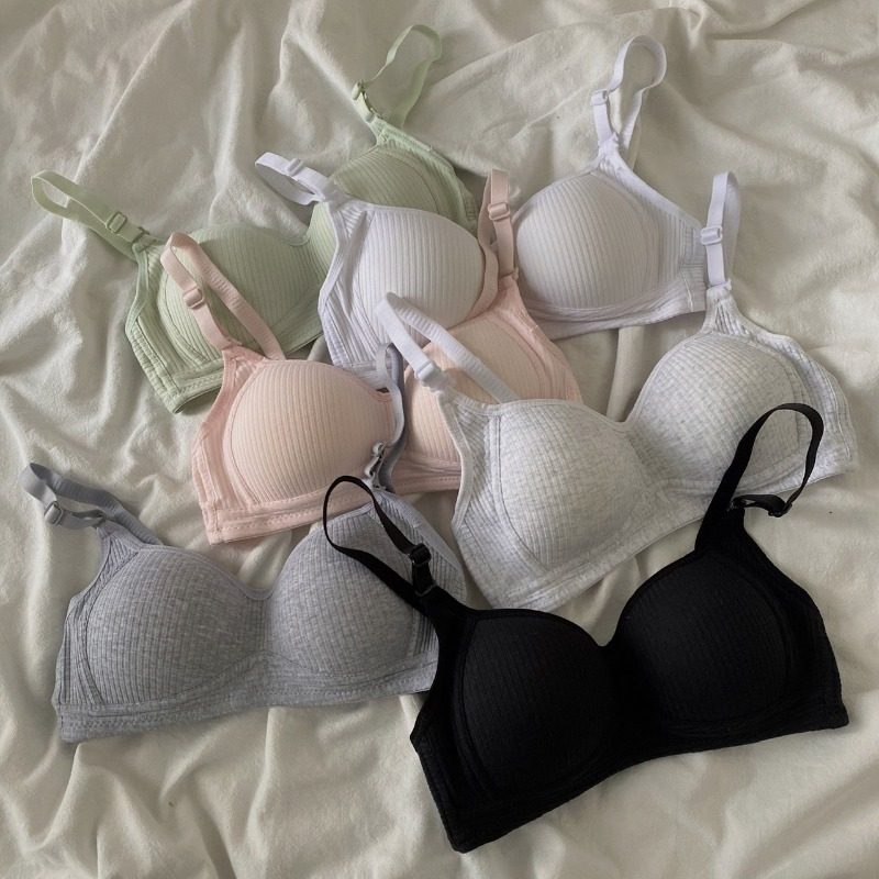 3美背内衣女小胸聚拢文胸少女无钢圈大胸显小胸罩夏季薄款无痕抹胸