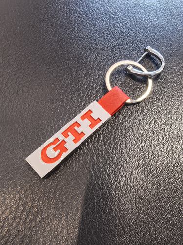 Genuine Original Volkswagen GTI大众高尔夫真皮金属汽车钥匙扣