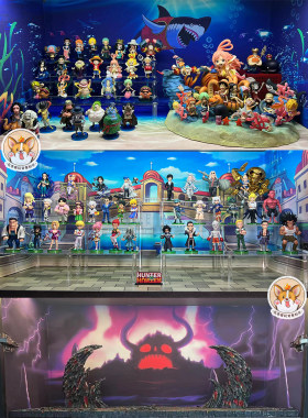 海贼王模型手办盒贴纸展柜背景图