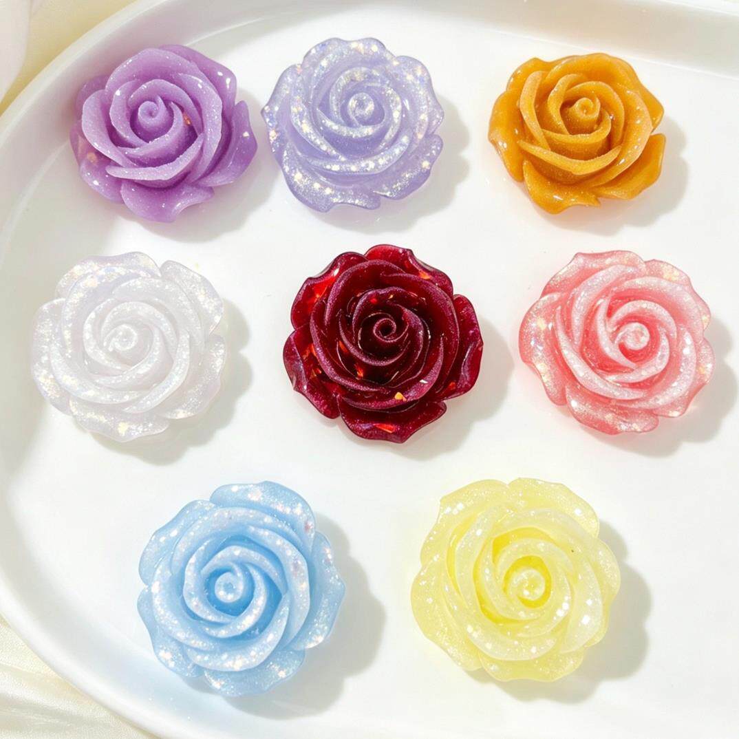 新款【砂糖玫瑰】9061树脂玫瑰花居家饰品摆件