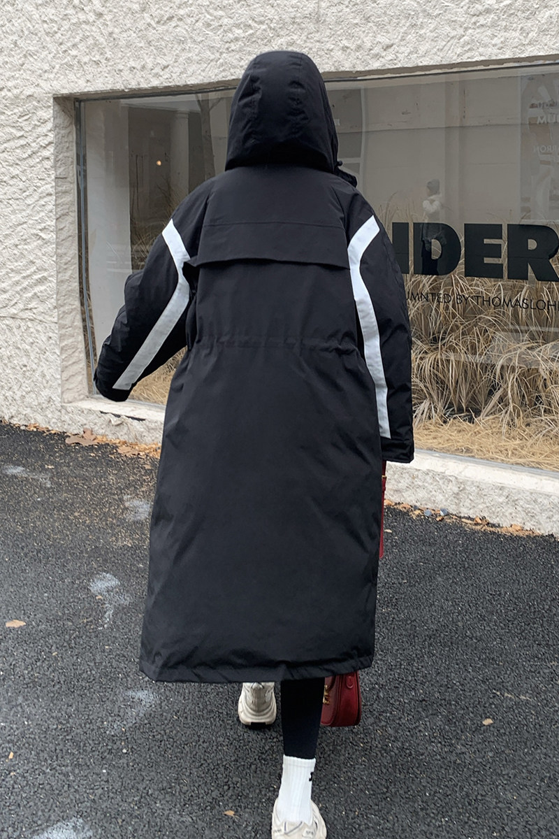 【新款】冬装中长款重工羽绒棉撞色棉服P210K298,女装棉衣/棉服,2C311