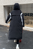 【新款】冬装中长款重工羽绒棉撞色棉服P210K298，女装棉衣/棉服，2C311