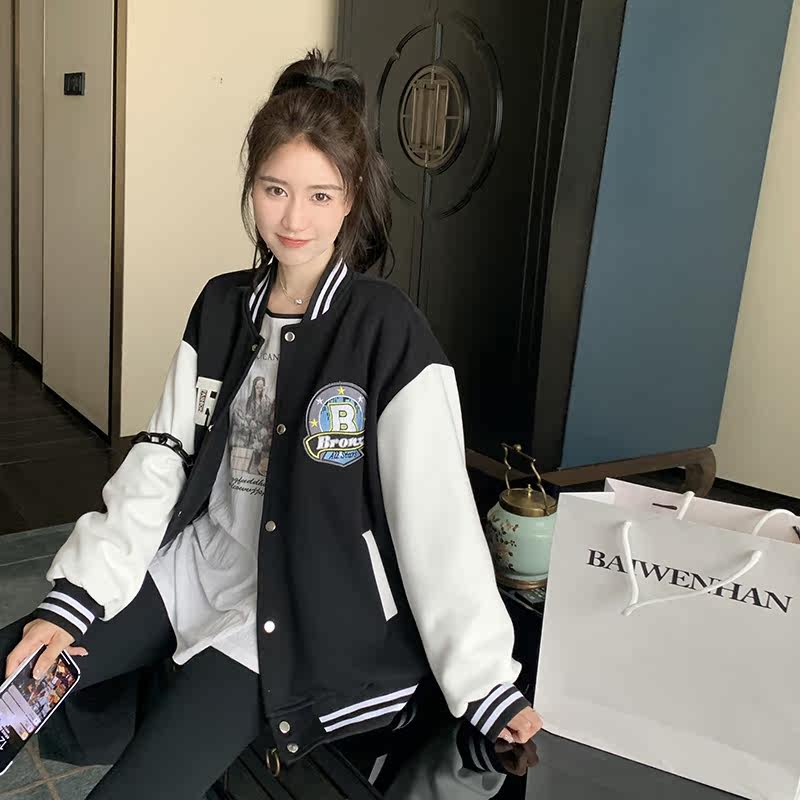 冬装90白鸭绒复古棒球服装羽绒服女韩版立领学院风P265K389,女装羽绒服,2C311