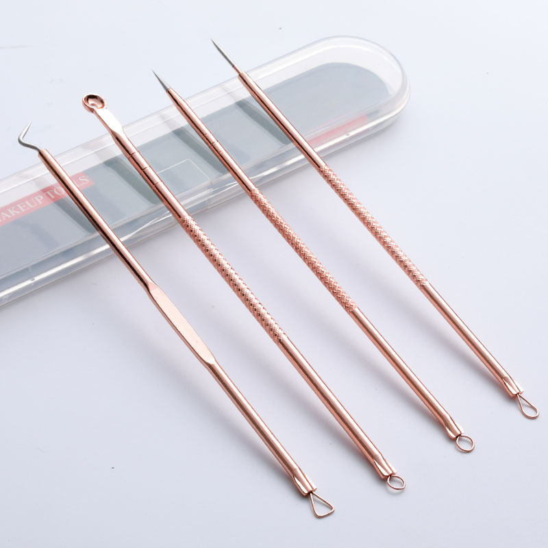 粉刺针刮黑头针挑痘痘闭口针挤痘工具针细粉笔扎豆酒刺按豆暗苍针