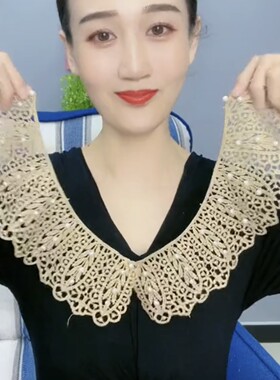 新款蕾丝披肩配裙子女夏季多功能防晒蝴蝶结外搭洋气小披肩假领子