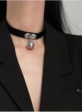 chocker项圈黑色短款颈带女脖子饰品锁骨链脖颈链choker皮绳项链