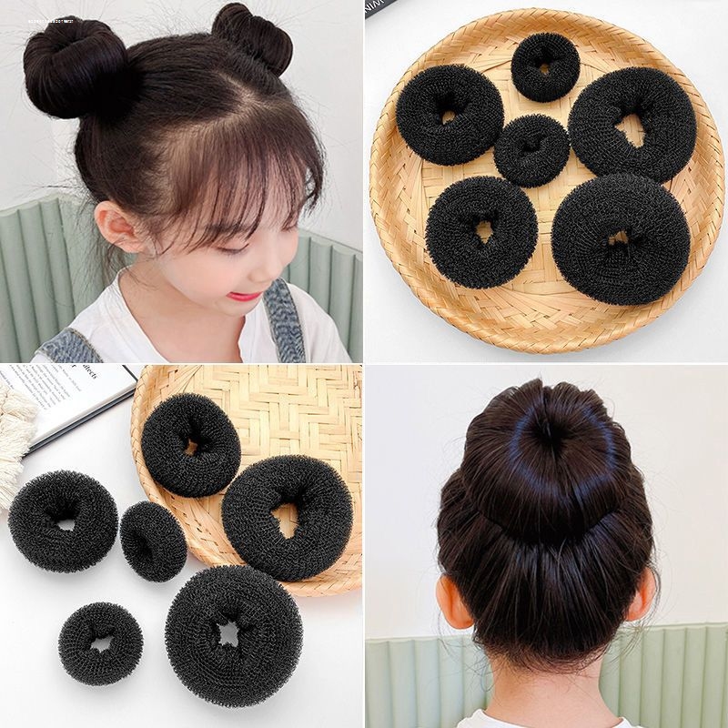 甜甜圈2023新款长发丸子头神器懒人盘发器发饰蓬松盘头女儿童头饰