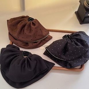 轻奢时尚点钻大裙摆马尾夹高级感气质精致优雅后脑勺发夹发抓头饰