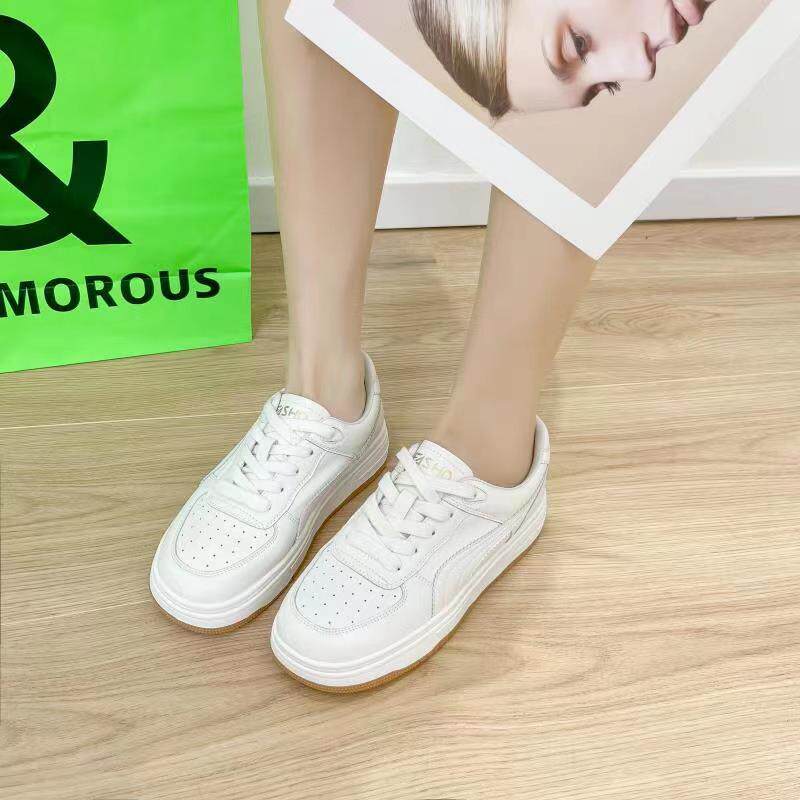 龙帝欧品牌正品女鞋2023春季新款时尚休闲板鞋小白鞋百搭舒适883