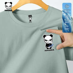 T恤C 新款 Hipanda你好熊猫防晒凉感降温体恤休闲百搭短袖 2025夏季