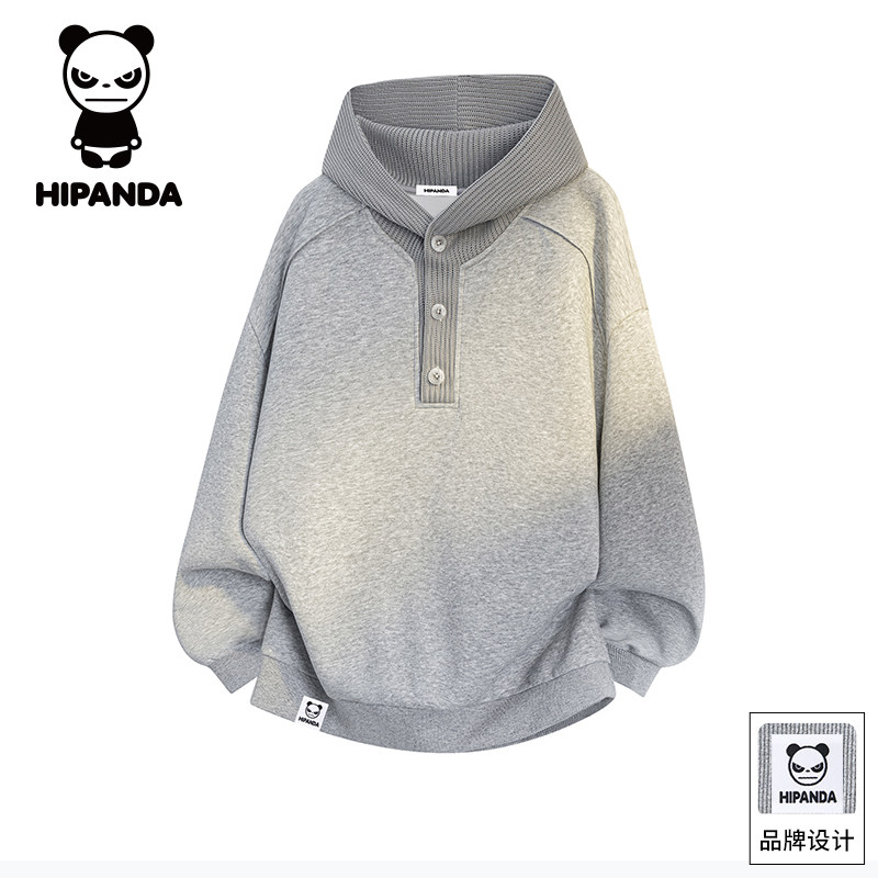HiPanda你好熊猫秋冬季卫衣男士2025新款重磅针织上衣连帽衫潮GH,男装,卫衣,淘宝优惠券,粉丝福利购,淘宝优惠卷