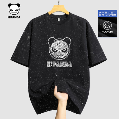 hipanda短袖潮牌情侣体恤