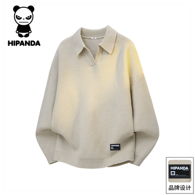 HiPanda秋冬季美式毛衣男士新款