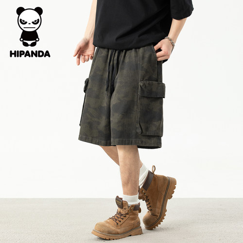 HiPanda夏季休闲短裤男工装五分