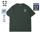 新款 Hipanda你好熊猫潮牌日常百搭冰丝男短袖 速干凉感T恤2026夏季