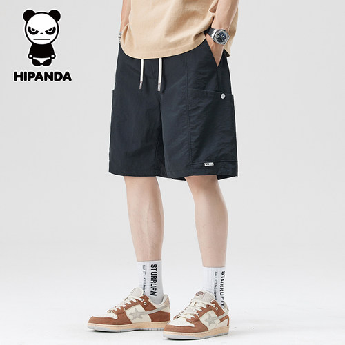 HiPanda冰丝休闲短裤男夏季薄款