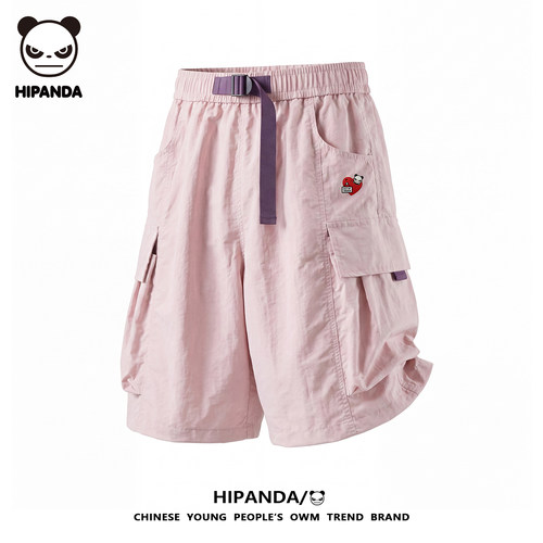 HiPanda夏季薄款冰丝休闲短裤男