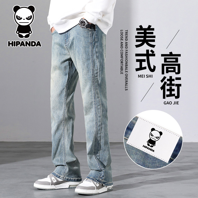 HiPanda你好熊猫美式复古牛仔裤男士2025秋冬季宽松直筒长裤子GH,男装,牛仔裤,淘宝优惠券,粉丝福利购,淘宝优惠卷