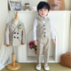 儿童西装 男宝一周岁生日小西服男童花童中大童西服演出服秋冬 套装