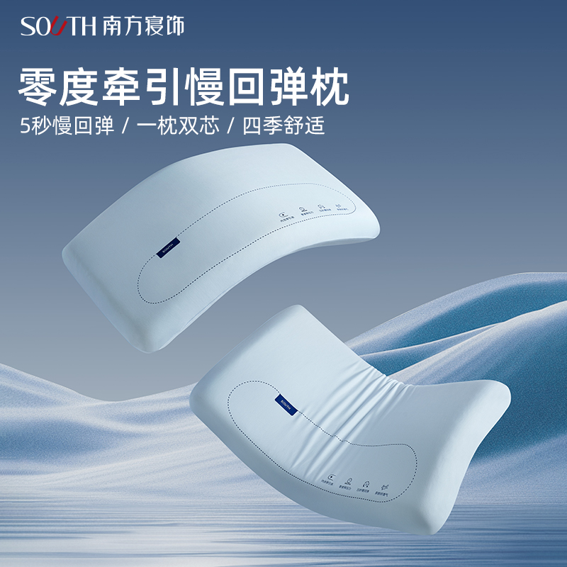 颈椎0压力，柔软承托，慢回弹记忆棉。