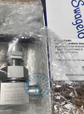 SS-6NBSW8T高温高压针阀 Swagelok世伟洛克 1/2in.承插焊