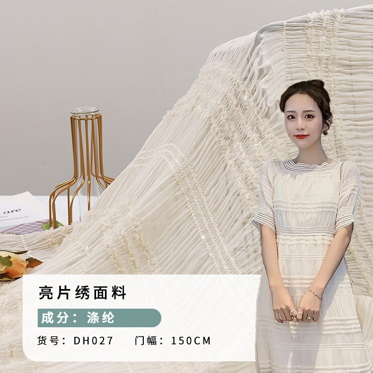 绣花雪纺纱礼服淑女小仙气女装