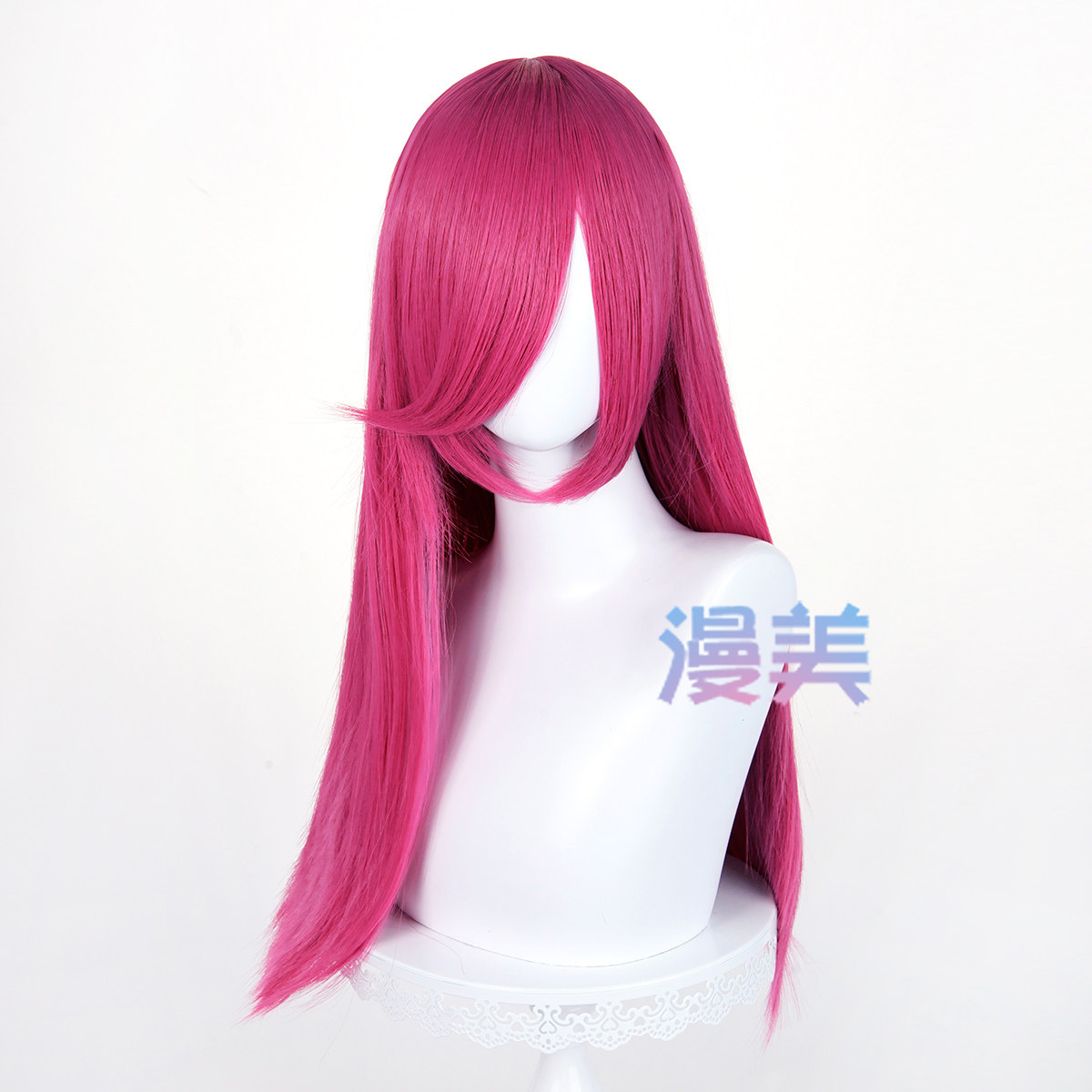 thumbnail for 漫美 长刘海60cm万用长直多色毛娘造型练手cos假发 cosplay假毛