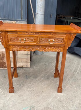 简约款实木供桌家用香案桌中式条案佛桌贡品桌玄关桌观音供台佛台
