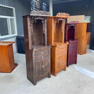 老榆木佛龛立柜实木供桌家用神台神龛柜佛柜供奉桌观音柜财神桌