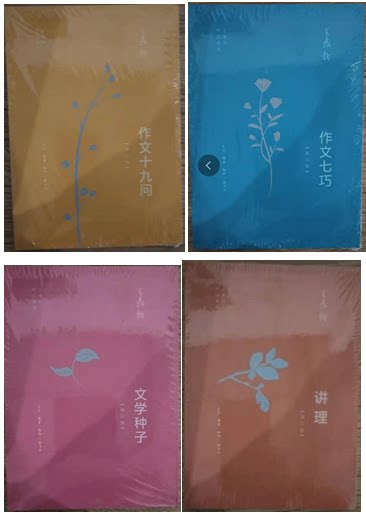 【现货包邮】 王鼎钧作文四书作品系列 增订版 共4册:文学种子   作文