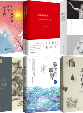 【正版包邮】宗白华作品6册：写给大家的美学二十讲+美学散步+美从何处寻+宗白华讲美学+美学漫步+美学的境界