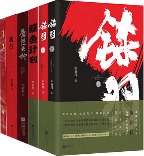 【正版包邮】张新科作品6册：铩羽（上下）+鲽鱼计划+鏖战+苍茫大地+渡江