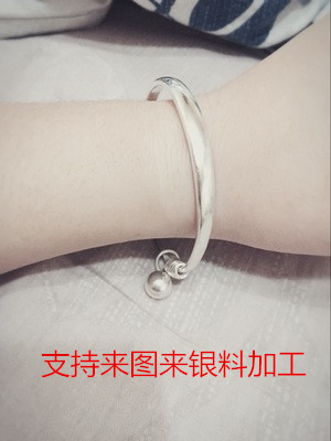 来图以旧换新纯银手镯