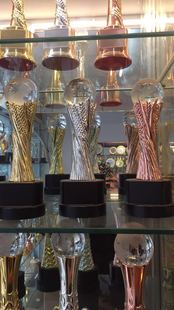 水晶授权牌奖杯奖牌定制麦穗金银铜纪念品年终礼品免费刻字现货