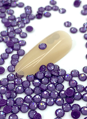 施华洛水晶2038/2078圆形紫色001L161I烫钻美甲贴钻华子DIY