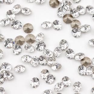 心001白色DIY华子水晶 3.3mm天鹅跳动 施华洛1028 1088尖底钻0.9