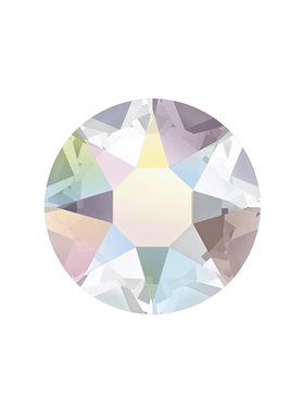 施华洛水晶2000/2058/2088平底钻白幻彩001ab圆形美甲钻DIY贴钻