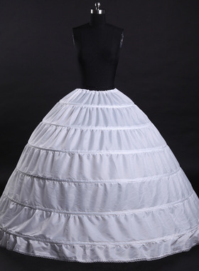 婚纱裙撑演出服衬裙6圈无纱加大撑裙 Underskirt Petticoat