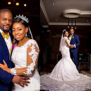 Bridal 超仙梦幻出门旅拍长袖 Sleeves Long Dress 蕾丝新娘婚纱