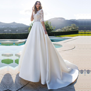 Bridal 婚纱拖尾2022新款 Gown Wedding Dresses 新娘礼服超仙梦幻