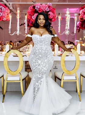 结婚婚纱2022新娘长袖高级感重工 Wedding Gown Bridal Dresses