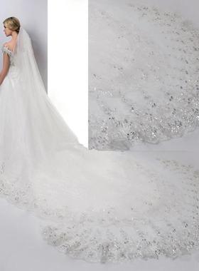 Bride's Long Veil Wedding Dress Accessories 头纱 长沙发货