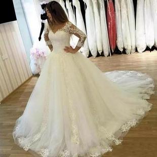 Bridal 婚纱礼服2018新款 Gown Wedding Dresses 显瘦一字肩简约