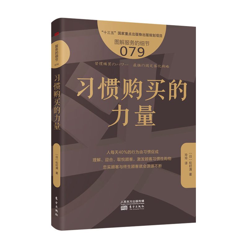 习惯购买的力量服务的细节079人每天40%的行为由习惯促成理解迎合取悦顾客激发顾客习惯性购物忠实顾客与终生顾客就会源源不断