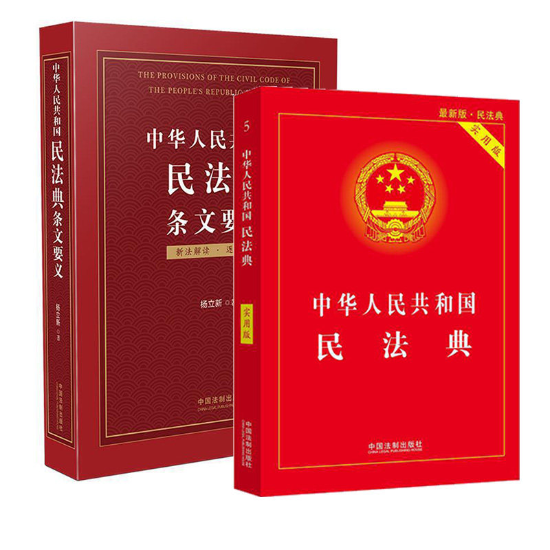中华人民共和国民法典实用版+条文要义 杨立新解读2020两会修订民法典新法条草案详细婚姻法律法规资料物权法保险 法制出版社