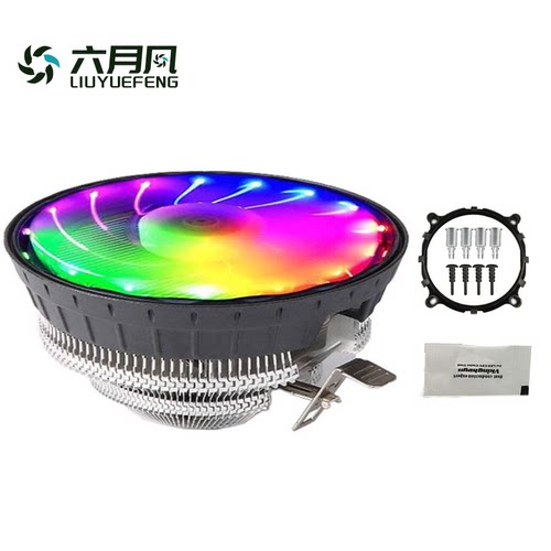 六月风炫彩cpu散热器台式机