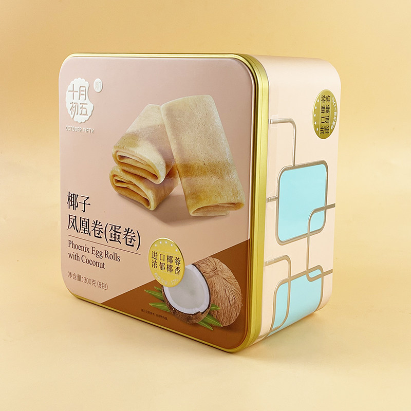 十月初五椰子凤凰卷蛋卷300克椰香酥脆传统糕点礼盒装