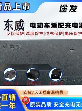 东威电动车电瓶适配充电器60V50AH52AH55AH58AH45AH60Ah铅酸电池