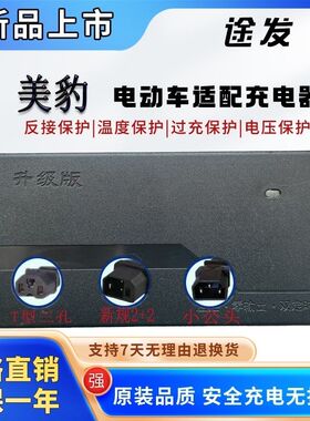 帝豹电动车电瓶适配充电器48V12Ah60V20AH72V32AH84伏96V国标电摩