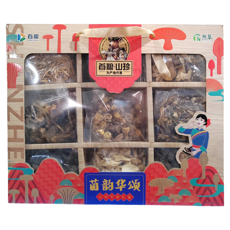 【到26年12月】首粮山珍菌韵华颂（山珍干货礼盒）【880g】